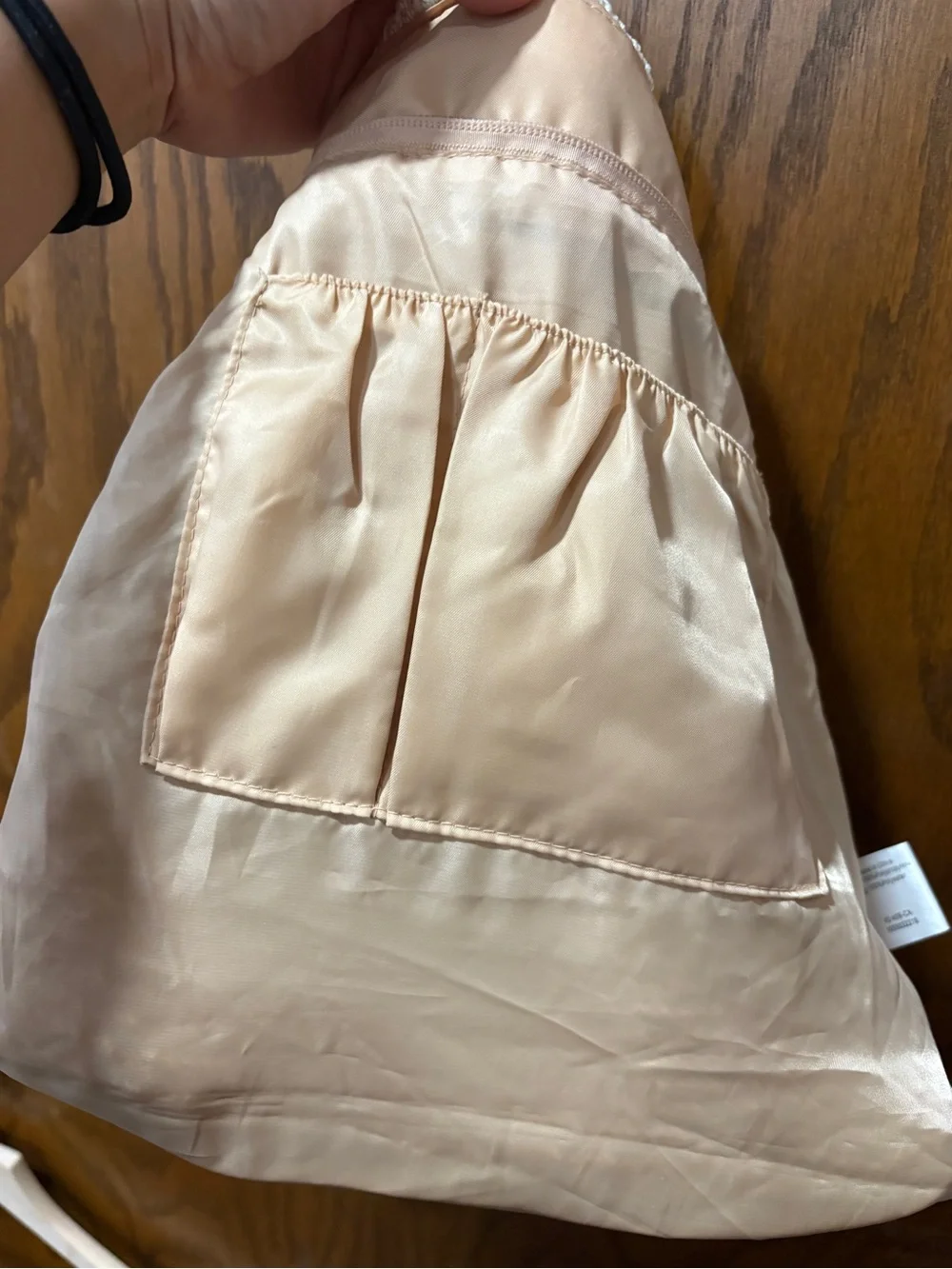 The Sak Cream Tan Pink Crochet Shoulder Bag Hobo Braided Crossbody Adjustable